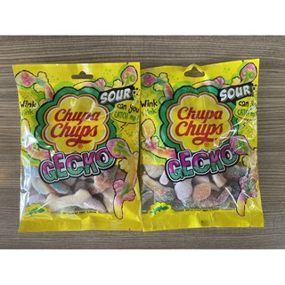 《茶蛋市集》 Chupa Chups 加倍佳 壁虎造型軟糖 酸甜軟糖 90g 進口糖果 新上市 情人節搞怪禮物 非棒棒糖