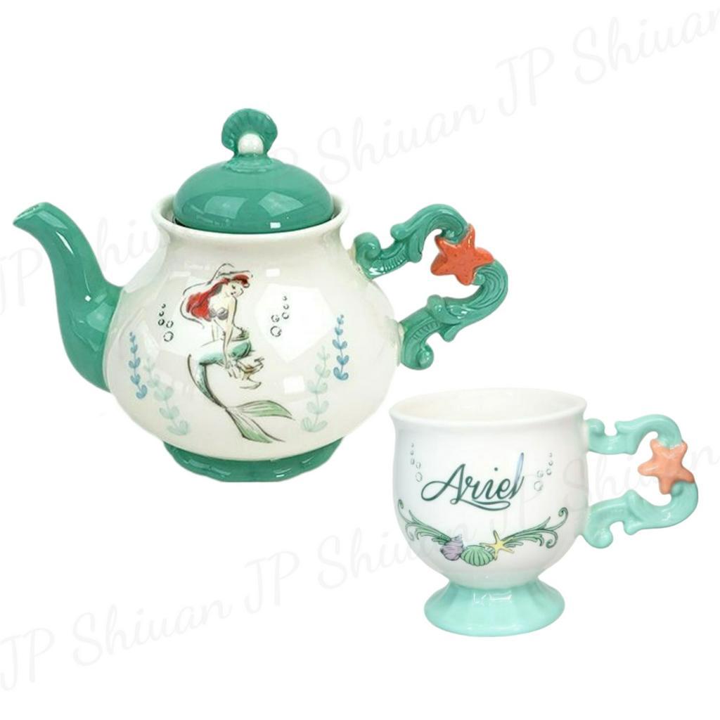 🌟現貨🌟 日本 Disney 迪士尼 小美人魚 艾莉兒 公主系列 下午茶茶具 茶壺 茶杯 咖啡壺 馬克杯 日本正版