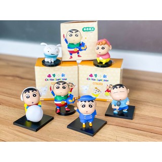 🔥現貨 蠟筆小新 全家 動感小新 制服 幼稚園 玩雪 小葵 小白 隱藏版 圍巾 公仔 盒玩 盲盒