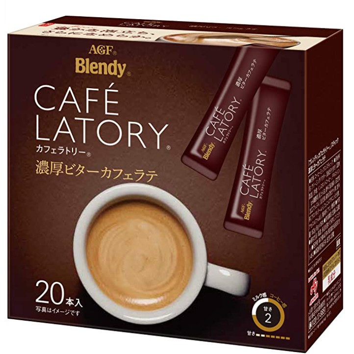 *現貨*Na日本代購 AGF Blendy Cafe Latory 濃厚奶泡 苦味 微糖 咖啡拿鐵 20入 沖泡咖啡