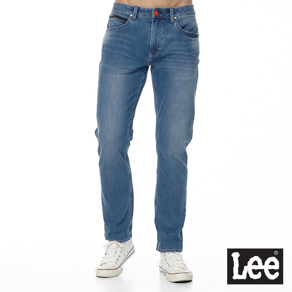 Lee 722 四面彈低腰合身直筒牛仔褲 男 中藍 Urban Riders LL19022945R