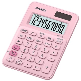 CASIO 10位元甜美馬卡龍迷你型計算機(MS-7UC-PK)-草莓粉