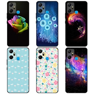 Infinix Smart 6 Plus 外殼塗漆軟矽膠 TPU 卡通外殼,適用於 infinix Smart 6 Pl
