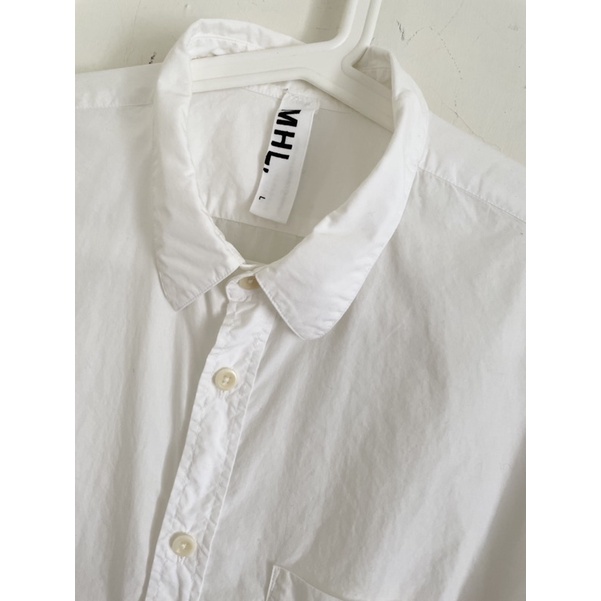 日本製 MHL 經典白襯衫 長袖男版L size Margaret Howell