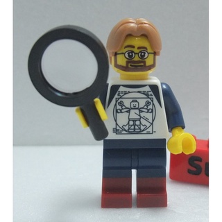 【積木2010】樂高 LEGO 達文西 維特魯威人 / 完美比例 放大鏡《Vitruvian Man》( BAM )