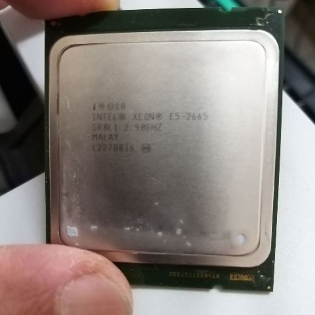 Intel XEON E5-2665 HP DL380P G8伺服器備機上的CPU 贈送 散熱器