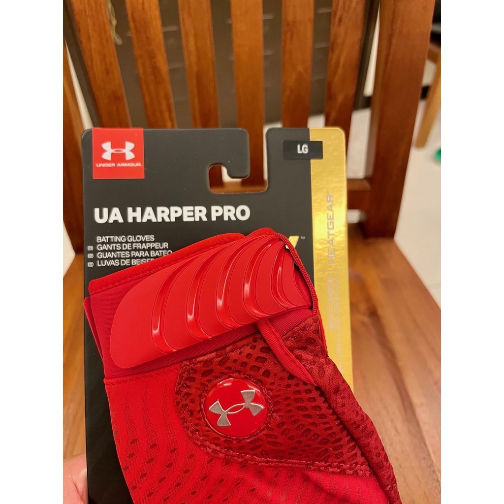 Under Armour UA Harper Pro 頂級羊皮打擊手套  棒球 壘球 職業選手愛用紅款式 現貨在台