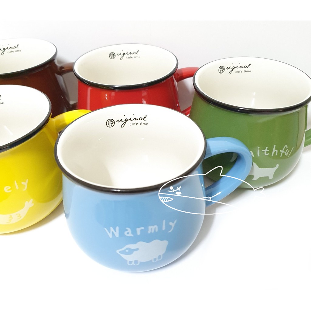 早安牛奶杯 (大) 360cc 馬克杯 咖啡杯 創意卡通 水杯 陶瓷杯