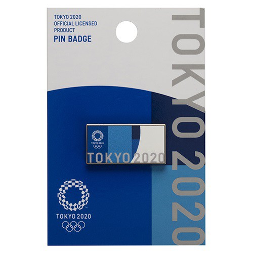 東京奧運 觀賽方型徽章別針 藍色 東奧 紀念品週邊官方商品 現貨商品 售完為止