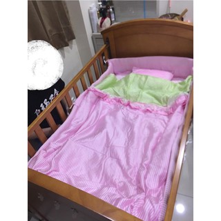 貓頭鷹床包木製嬰兒床