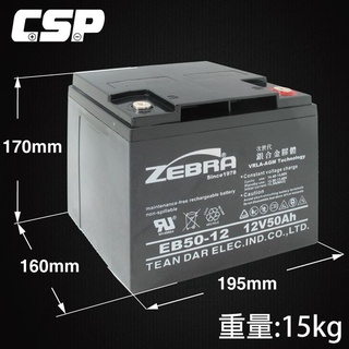 YES電池 ZEBRA EB50-12 REC50-12 電動車電池 電動代步車 太陽能 露營 UPS 12V50AH