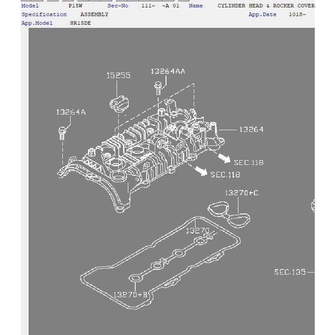 日產大盤 NISSAN 原廠 KICKS P15 SENTRA B18 汽門蓋 搖臂蓋 墊片 火星塞 油封