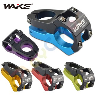 【WAKE 雙色 鋁合金 龍頭】31.8mm * 45mm 立把 短把 短龍頭 下坡車 登山車 (玩色單車)