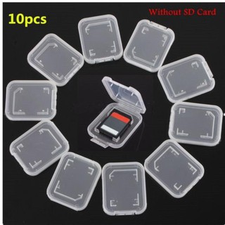 10 件塑料透明收納盒 SD 卡支架盒 SDHC 支架