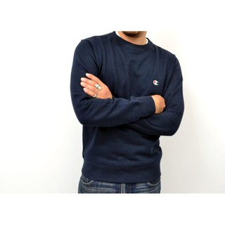 【紐約范特西】2016 日版 Champion Basic Logo 刷毛 大學Tee C3-C024 內刷毛 黑灰藍