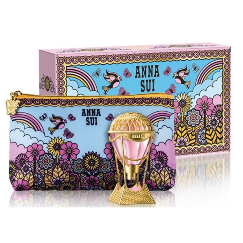 💕新品  ANNA SUI 【原廠公司貨】 綺幻飛行禮盒組 30ml+化妝包+針管*2