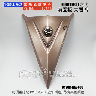SYM三陽原廠 前盾牌 大盾 FIGHTER 6 六代 戰將 FT6 前頂蓋 車殼 金 6430B-HJA