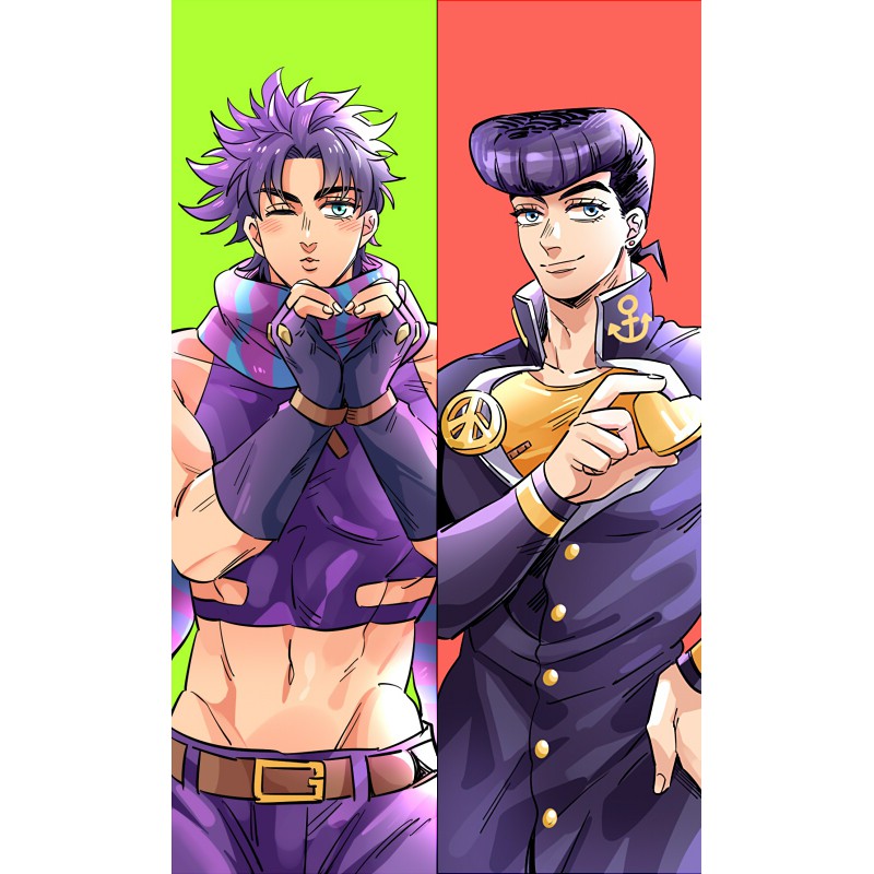 [自家通販]JOJO的奇妙冒險/喬瑟夫喬斯達+東方仗助雙面書卡_ㄘㄩ