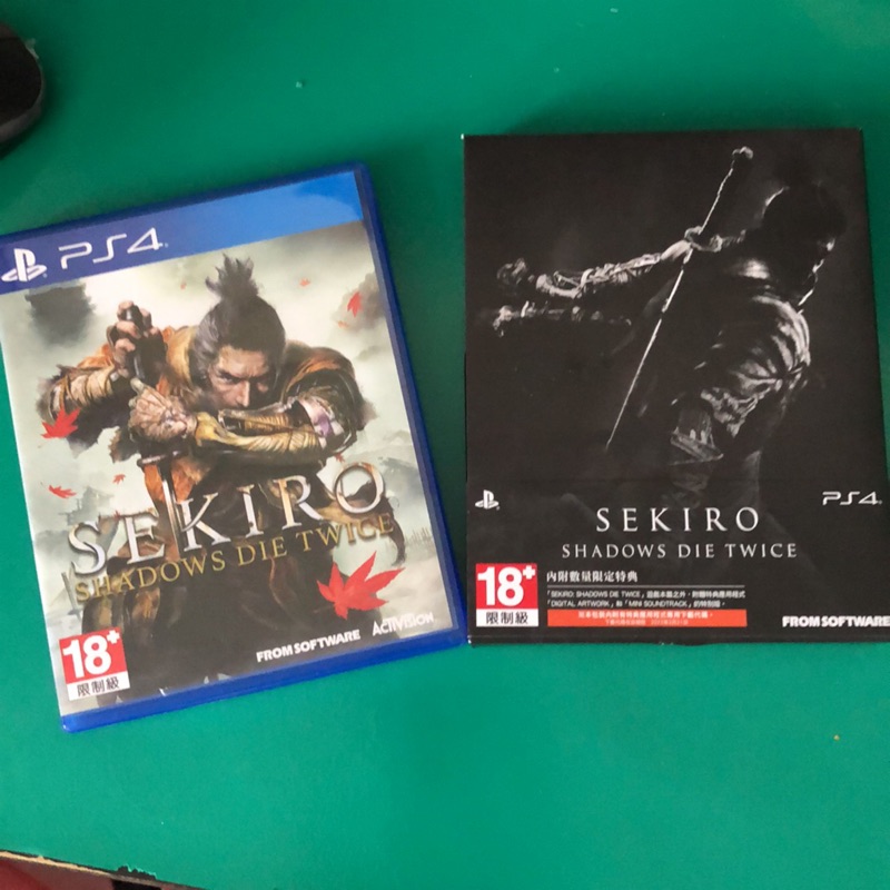Ps4 中古遊戲片 含特典未用 隻狼 暗影雙死sekiro Shadows Die Twice 蝦皮購物