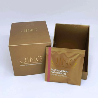 JING TEA "黑醋栗洛神花茶-茶包" 英國花茶 無咖啡因 茶包 禮盒(可混搭口味)