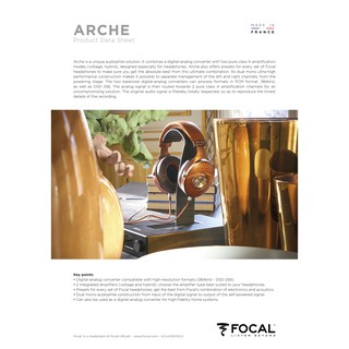 [ 沐耳 ] 法國精品 Focal 純 A 類 + 雙放大模式：耳機擴大機 Arche / 結合 USB DAC 功能