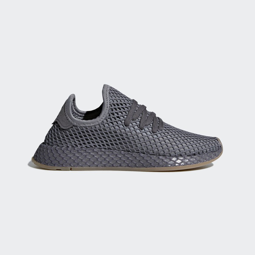 【小八】adidas Deerupt Runner J Grey 深灰 膠底 DA9609