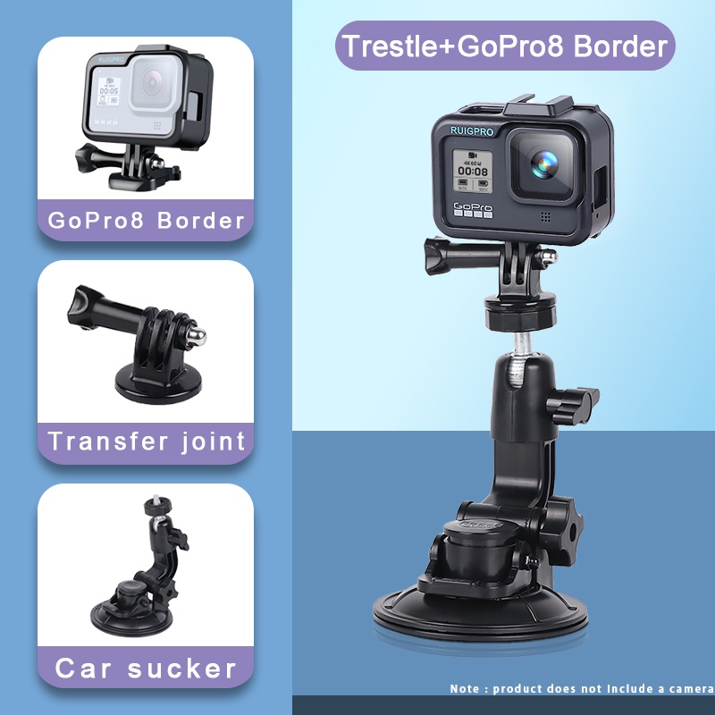 適用於go Pro 配件9 厘米用於gopro Hero 的車載擋風玻璃吸盤10 9 8 7 6 適用於小米 蝦皮購物