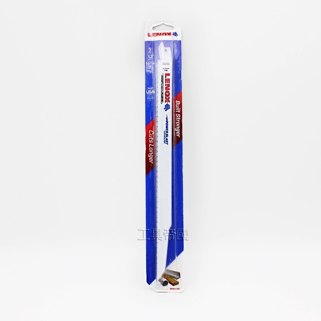 【工具帝國】美國製 LENOX 狼牌 12''x10/14T 軍刀鋸片 110R 塑膠管 木材 鐵