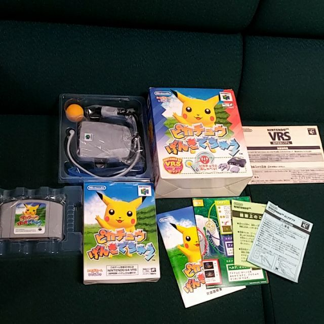 全新 任天堂 N64 神奇寶貝 皮卡丘 你好嗎!麥克風 同捆組 日文版