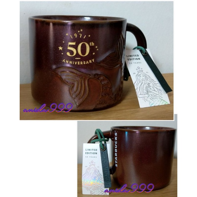 星巴克 50週年 限定記念杯 人魚馬克杯 咖啡馬克杯355ml
