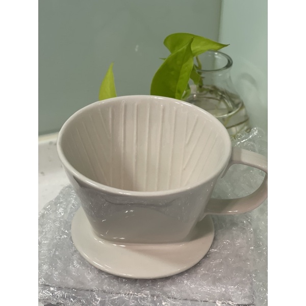 鍋寶手沖陶製濾杯 滴漏式三孔陶瓷咖啡過濾杯
