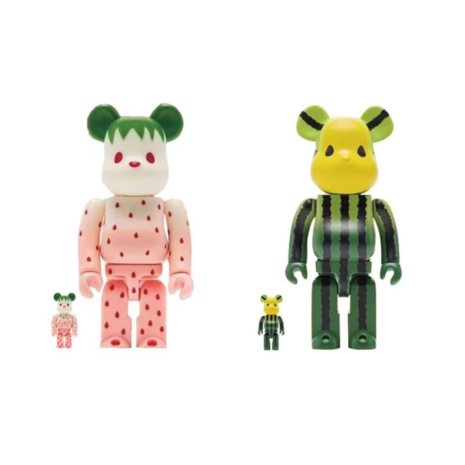 BE@RBRICK CLOT 水果 草莓西瓜 400 + 100% = 500% Bearbrick