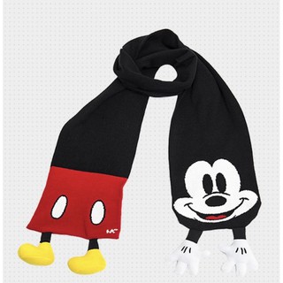 全新現貨 迪士尼 米奇 米妮 保暖針織造型圍巾