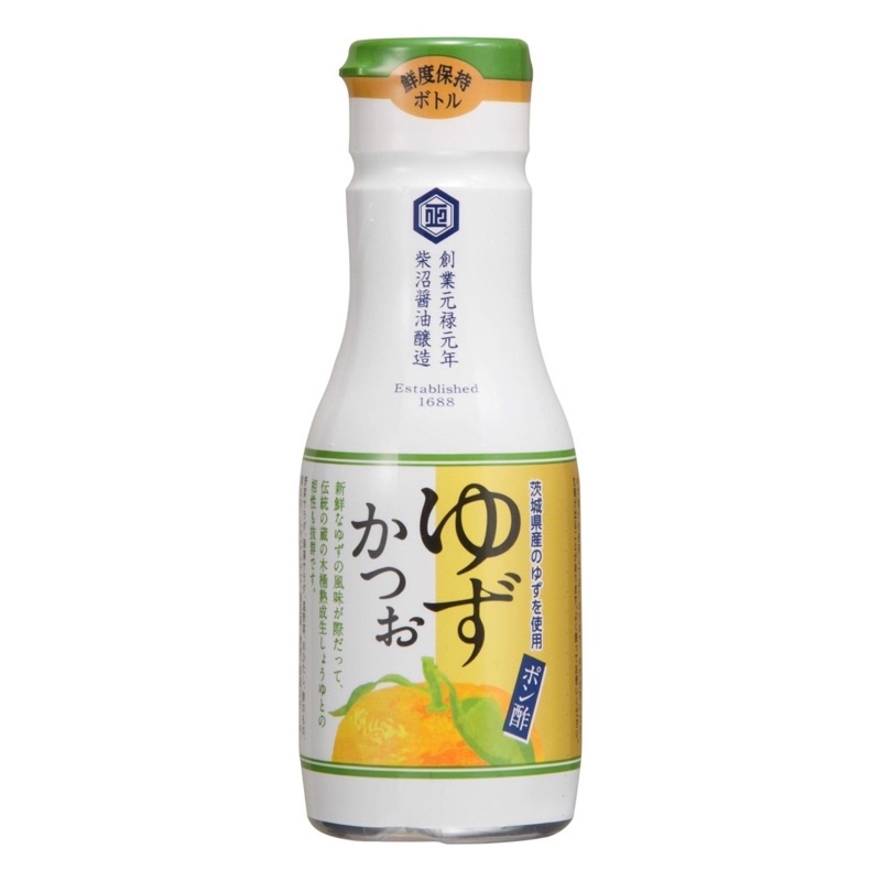 日本 柴沼醬油釀造 鰹魚柚子醋 鰹魚 柚子醋 200ml