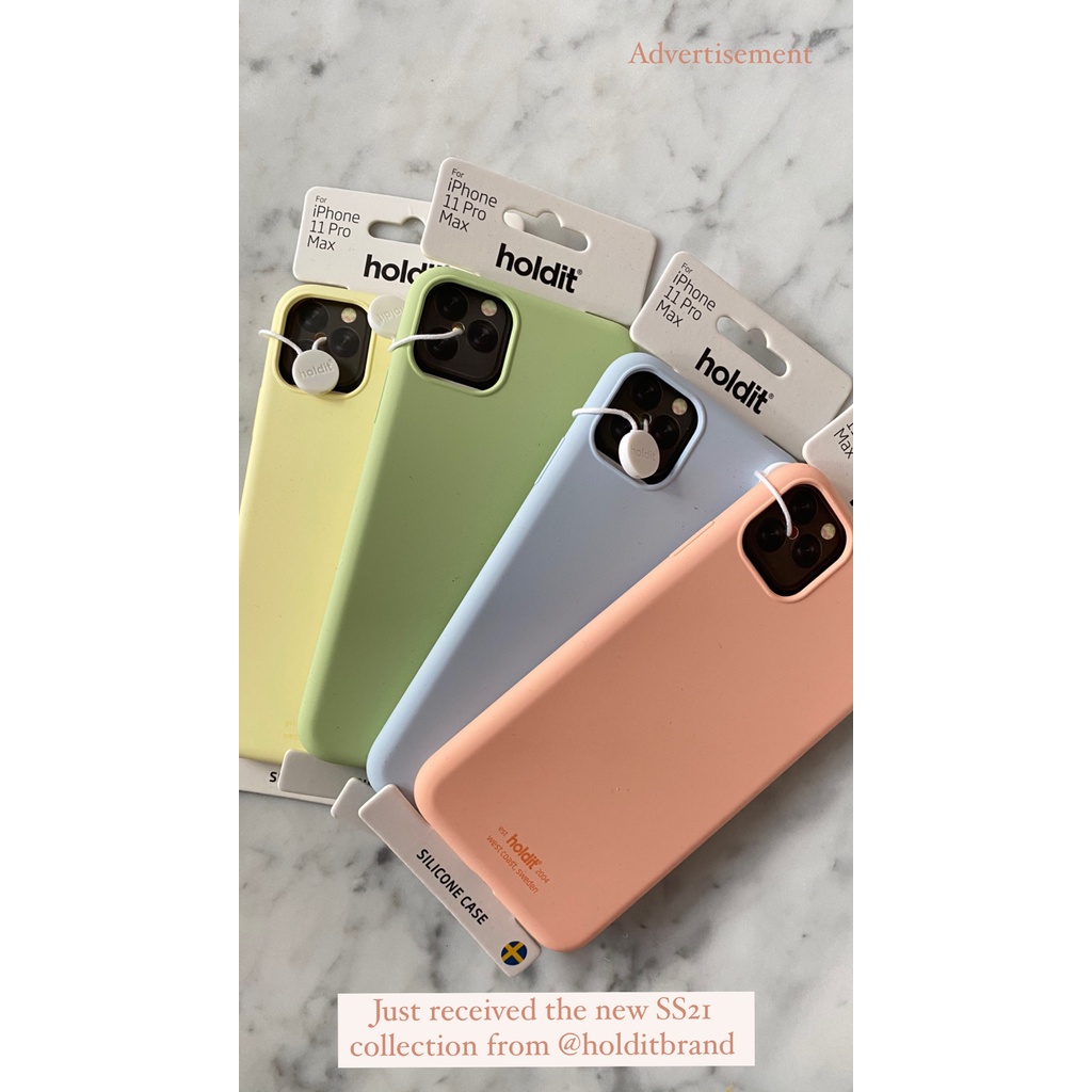 holdit iPhone 11 Pro Max 特殊新液態矽膠手機殼超薄設計 瑞典手機配件品牌春季彩色台灣現貨原廠免運