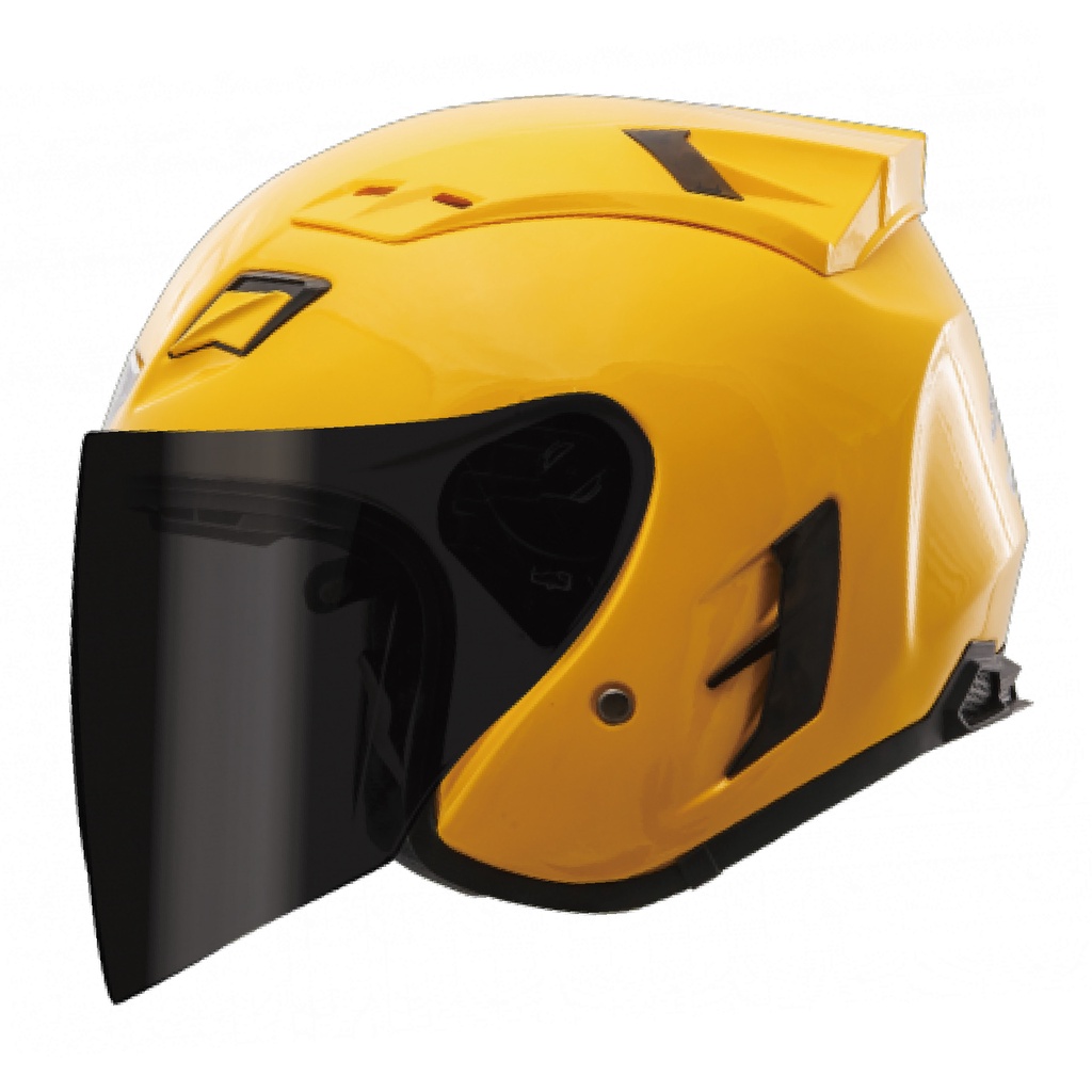 【優惠特價】SBK SUPER-RR 素色 黃 半罩 輕量化 安全帽 內襯全可拆 雙D扣 快拆鏡片 ONSALE
