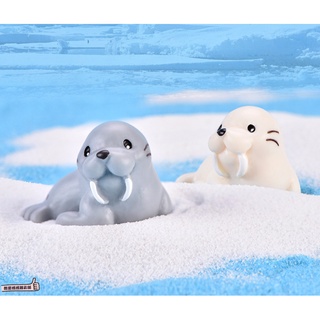 📣[開立發票臺灣賣家] 海豹 模擬海豹 小海豹 模擬小海豹 微景觀擺件 盆栽裝飾 多肉植物 迷你園藝 園藝植作 微景觀