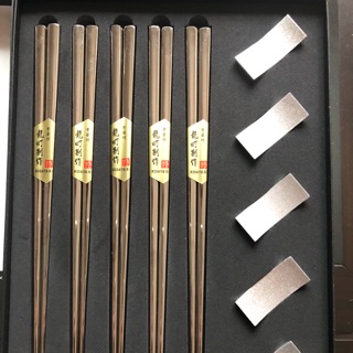 #現貨免運 《龍町別作筷子5雙》不鏽鋼筷子+筷架
