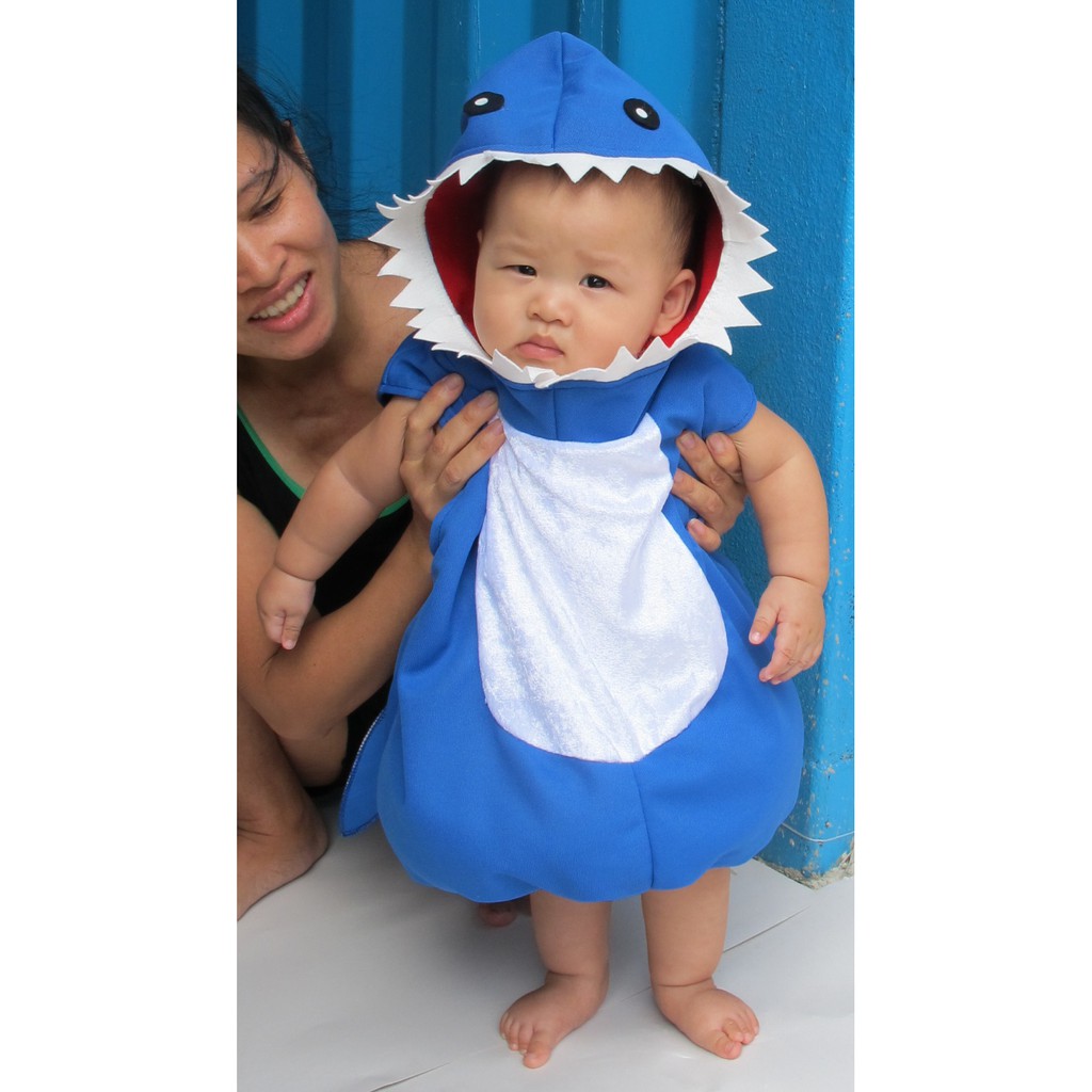 &lt;33-6鯊魚爸爸裝嬰兒服&gt; -阿明小舖-萬聖節.萬聖節兒童衣服.服裝.表演.道具.兒童.&lt;嬰兒系列&gt;*台灣製造"