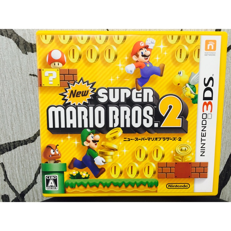 中古二手，約九成新。新3Ds超級瑪莉歐2.Super Mario bros.2（日規）