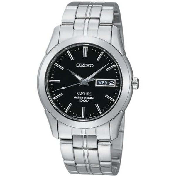 SEIKO SK037 7N43-0AR0D 藍寶石水晶玻璃古典腕錶/黑面 35mm