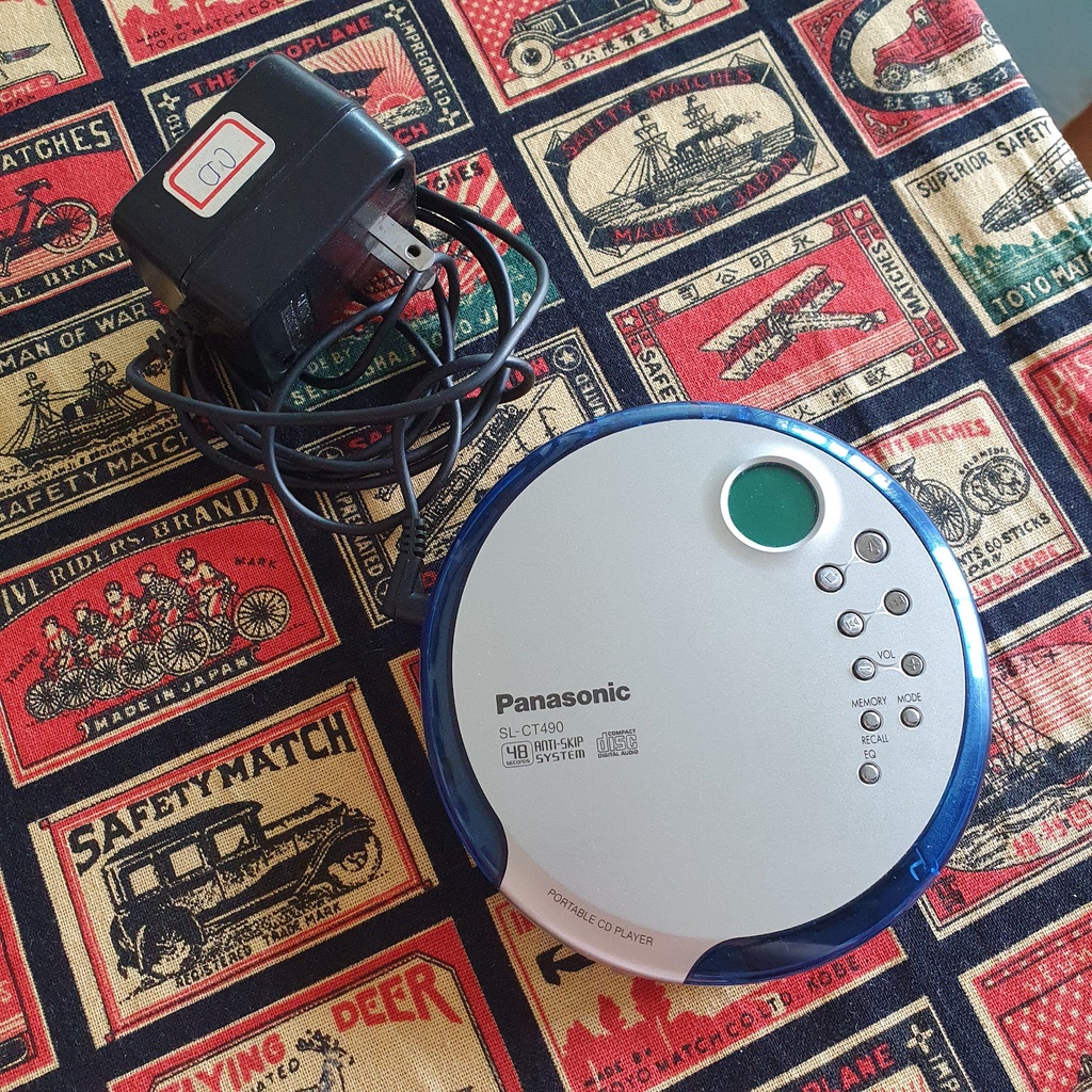Panasonic SL-CT490*二手*CD隨身聽 功能正常 附變壓器收納袋