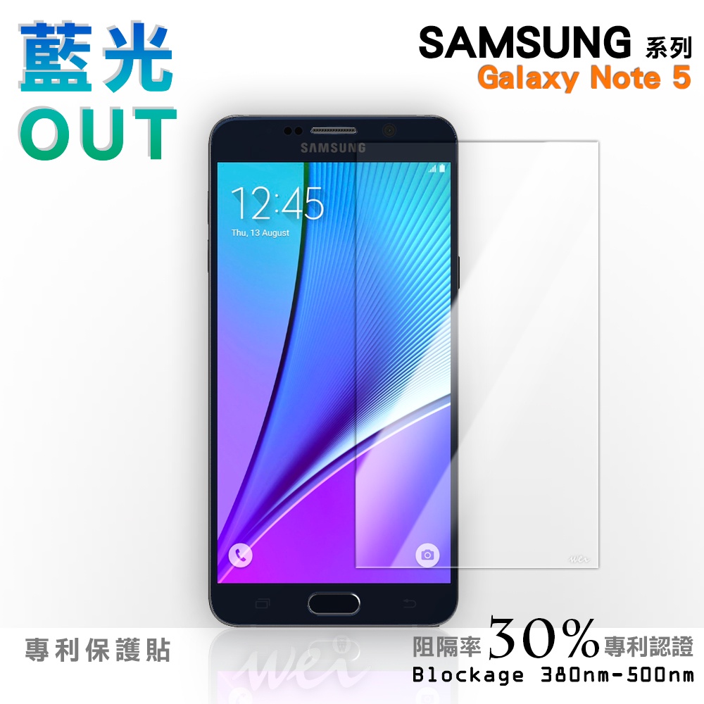 【膜力威】專利抗藍光保護貼｜SAMSUNG Galaxy Note 5 適用