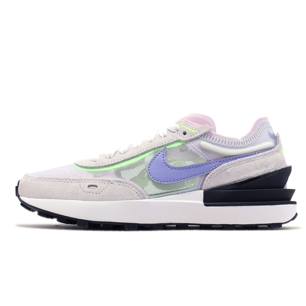 Nike Wmns Waffle One 女鞋 灰/紫/綠 復古 百搭 半透明 運動鞋 DC2533-004