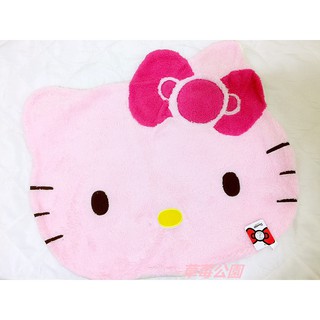 草莓公園【三麗鷗 Hello Kitty 凱蒂貓 大臉造型 超可愛花色 坐墊 地毯 地墊】