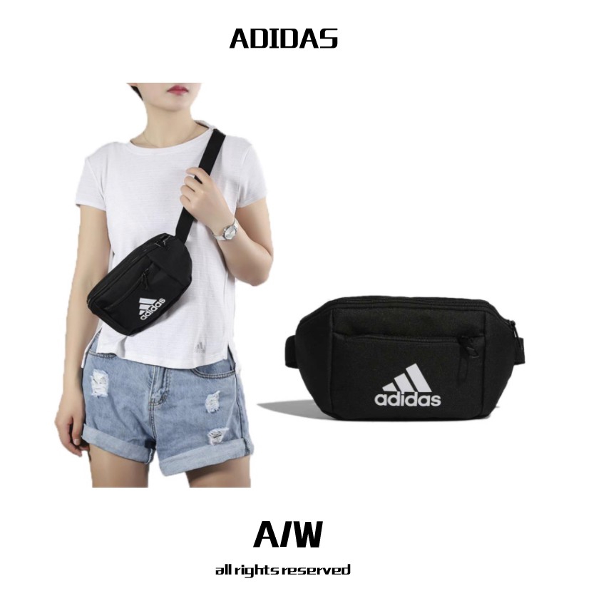 Adidas WB 經典愛迪達三線小腰包腰包全新正品activity 廠商直送| 蝦皮購物