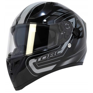 【極度風速】TORC T15 雙鏡片全罩式安全帽 HORIZON 亮光灰黑 進口帽 DOT ECE T-15