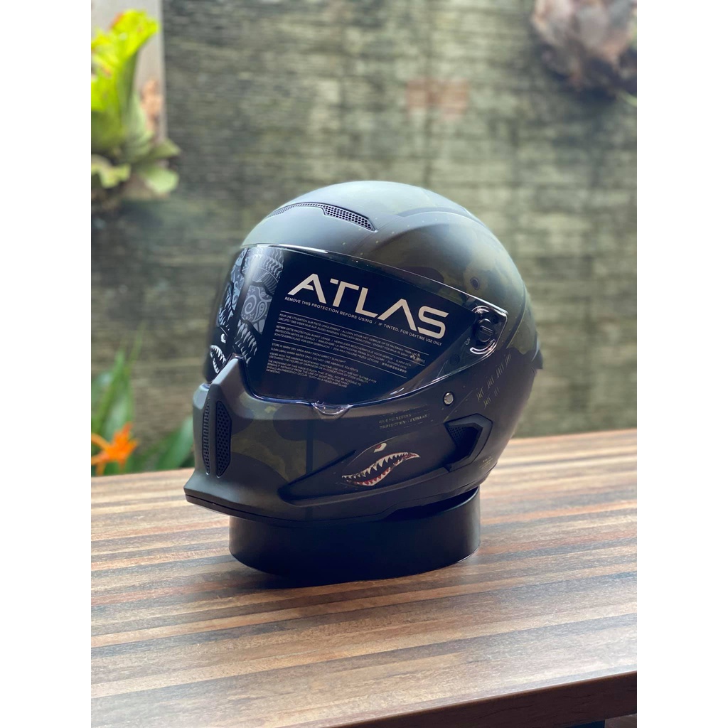 ✿鵬柏哈客✿ Ruroc ATLAS 3.0 Spitfire 碳纖維安全帽