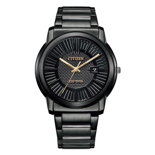 【CITIZEN星辰】AW1217-83E 羅馬字 鋼錶帶 日期顯示 光動能男錶 黑 42mm 台南 時代鐘錶