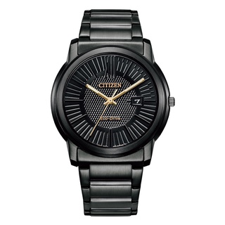 【CITIZEN星辰】AW1217-83E 羅馬字 鋼錶帶 日期顯示 光動能男錶 黑 42mm 臺南 時代鐘錶